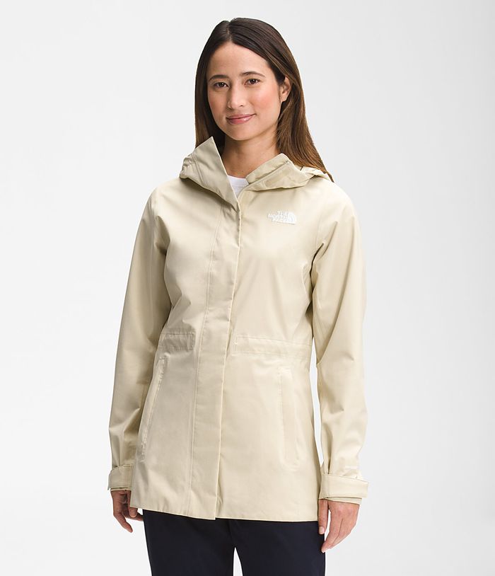 Chubasquero The North Face Mujer City Breeze - Colombia CQYFHJ163 - Beige